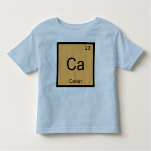 Periodische Tabelle für Calvin Name Chemistry Elem Kleinkind T-shirt
