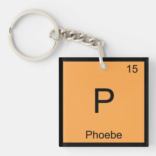 Periodische Tabelle für chemische Elemente mit Pho Schlüsselanhänger (Vorderseite)
