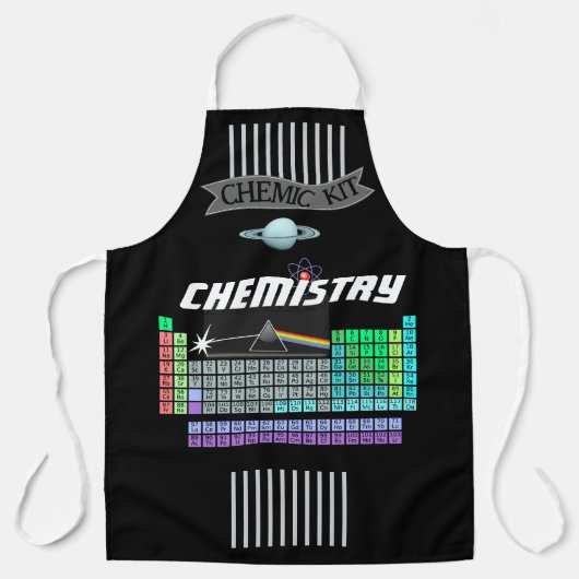 Periodische Tabelle für das Chemic Kit Schürze (Vorderseite)