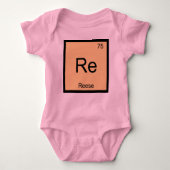 Periodische Tabelle für das chemische Element "Ree Baby Strampler (Vorderseite)