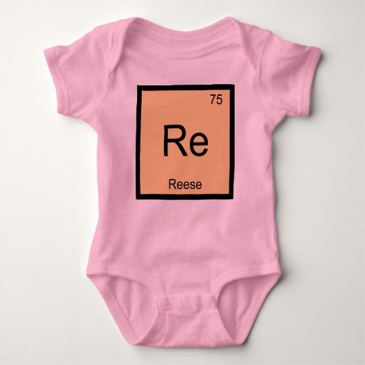 Periodische Tabelle für das chemische Element "Ree Baby Strampler (Vorderseite)