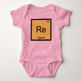Periodische Tabelle für den rennen-Namen Chemistry Baby Strampler