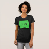 Periodische Tabelle für Edwin Name Chemistry Eleme T-Shirt (Vorne ganz)