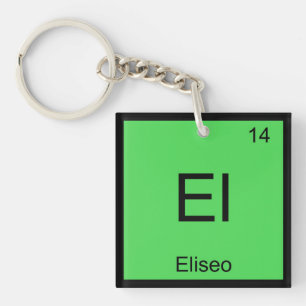 Periodische Tabelle für Eliseo Name Chemistry Elem Schlüsselanhänger