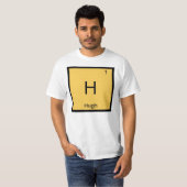 Periodische Tabelle für Hugh Name Chemistry Elemen T-Shirt (Vorne ganz)