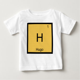 Periodische Tabelle für Hugo Name Chemistry Elemen Baby T-shirt