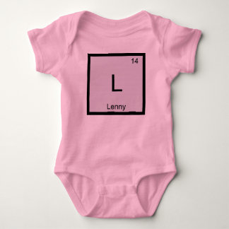 Periodische Tabelle für Lenny Name Chemistry Eleme Baby Strampler