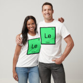 Periodische Tabelle für Leon Name Chemistry Elemen T-Shirt (Unisex)