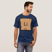 Periodische Tabelle für Litzy Name Chemistry Eleme T-Shirt (Vorne ganz)