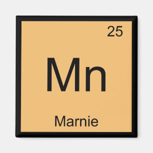 Periodische Tabelle für Marnie Name Chemistry Elem Magnet