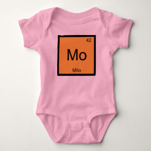 Periodische Tabelle für Milo Name Chemistry Elemen Baby Strampler