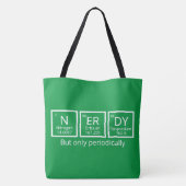 Periodische Tabelle für Nerdy, aber nur periodisch Tasche (Rückseite)