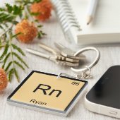 Periodische Tabelle für Ryan Name Chemistry Elemen Schlüsselanhänger (Vorderseite rechts)