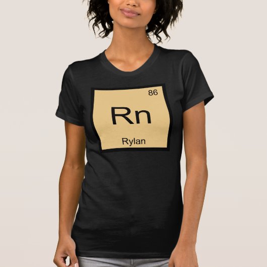 Periodische Tabelle für Rylan Name Chemistry Eleme T-Shirt (Vorderseite)