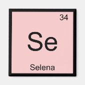 Periodische Tabelle für Selena-Name-Chemieelement Magnet (Vorne)