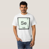 Periodische Tabelle für Seth Name Chemistry Elemen T-Shirt (Vorne ganz)