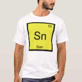 Periodische Tabelle für Stan Name Chemistry Elemen T-Shirt (Vorderseite)