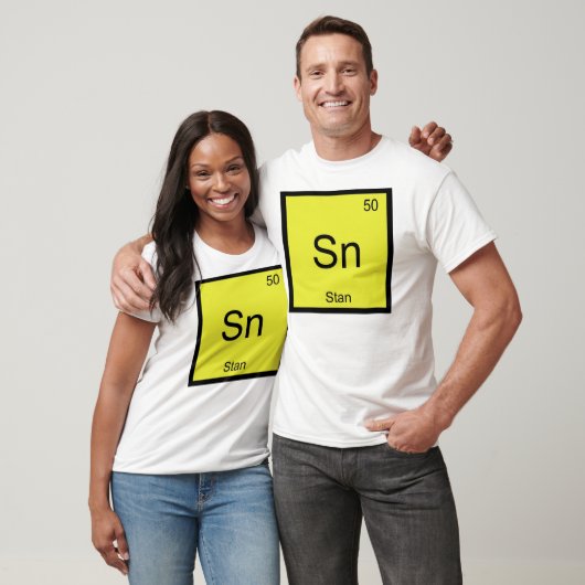 Periodische Tabelle für Stan Name Chemistry Elemen T-Shirt (Unisex)