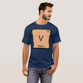 Periodische Tabelle für Velamenname Chemie-Element T-Shirt (Vorne ganz)