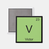 Periodische Tabelle für Victor Name Chemistry Elem Magnet (Vorderseite/Rückseite)