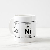 Periodische Tabelle GeNiUS Kaffeetasse (Vorderseite Links)