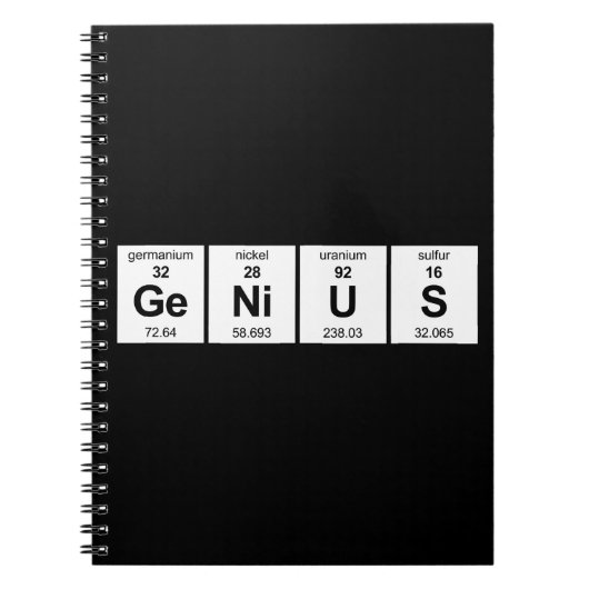 Periodische Tabelle GeNiUS Notizblock (Vorderseite)
