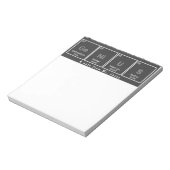 Periodische Tabelle GeNiUS Notizblock (Rotiert)