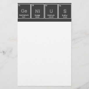 Periodische Tabelle GeNiUS stationär Briefpapier