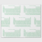 "Periodische Tabelle" Geschenkpapier (Flach)