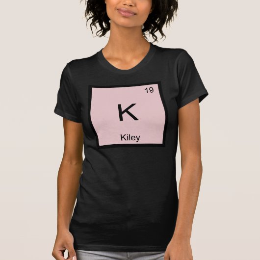 Periodische Tabelle "Kiley Name Chemistry Element" T-Shirt (Vorderseite)
