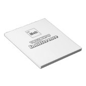 Periodische Tabelle Meh-Element der Differenz Notizblock (angewinkelt)