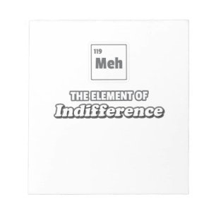 Periodische Tabelle Meh-Element der Differenz Notizblock