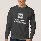 Periodische Tabelle Meh-Element der Differenz Sweatshirt (Vorderseite)