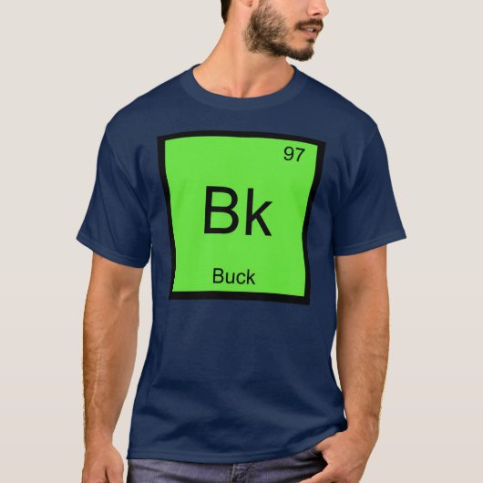 Periodische Tabelle mit dem Buckname Chemistry Ele T-Shirt (Vorderseite)