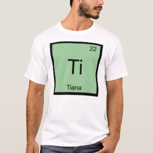 Periodische Tabelle mit dem chemischen Element Tia T-Shirt