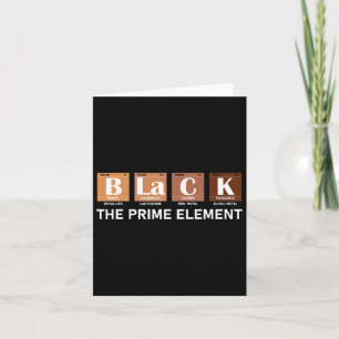 Periodische Tabelle schwarz das Prime-Element Karte