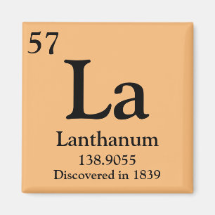Periodische Tabelle von Lanthanum Magnet