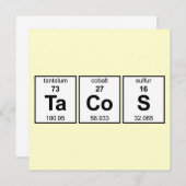 Periodische Tabelle von TaCoS Einladung (Vorne/Hinten)