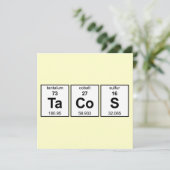 Periodische Tabelle von TaCoS Einladung (Stehend Vorderseite)
