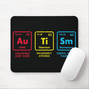 Periodische Tabelle zur Sensibilisierung für Autis Mousepad