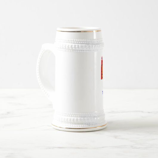 Periodische Tabellen-Bier Stein durch Toolshed Bierglas (Vorderseite Links)