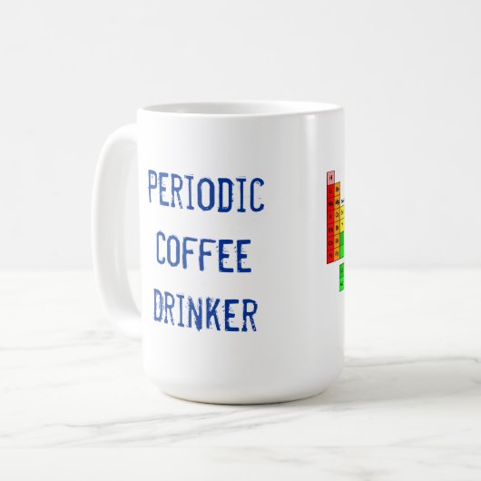 Periodische Tabellen-Kaffee-Tasse durch Toolshed Kaffeetasse (Vorderseite Links)