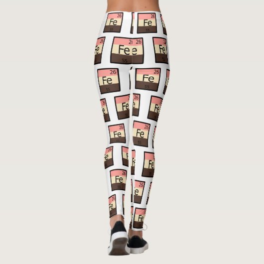 Periodische Tabellen-Muster-Leggings Feedee Leggings (Rückseite)