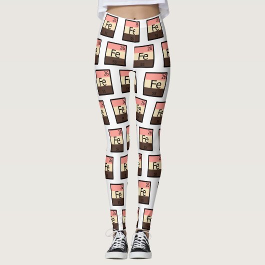 Periodische Tabellen-Muster-Leggings Feedee Leggings (Vorderseite)
