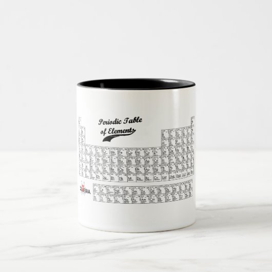 Periodische Tabellen-Tasse Zweifarbige Tasse (Mittel)
