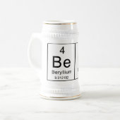 Periodische Tabellen-Zauber-Bier! Bierglas (Vorderseite Links)