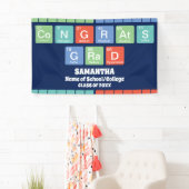 Periodische Tabellenelemente 2025 Abschluss-Glückw Banner (Insitu)