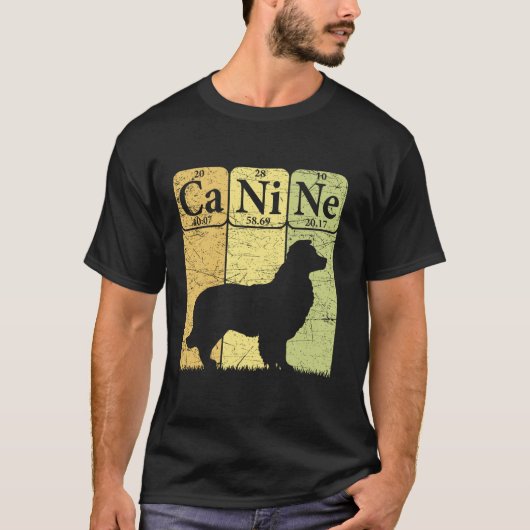 Periodische Tabellenelemente an der Grenze Hund Lo T-Shirt (Vorderseite)