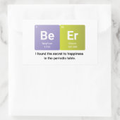 Periodische Tabellenelemente Rechteckiger Aufkleber (Tasche)