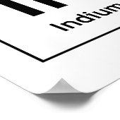 Periodische Tabellenelemente - Word Chemie inspiri Poster (Ecke)